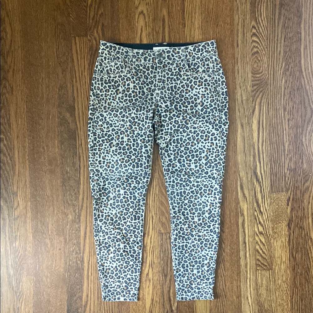 Animal Print Skinny Jeans
